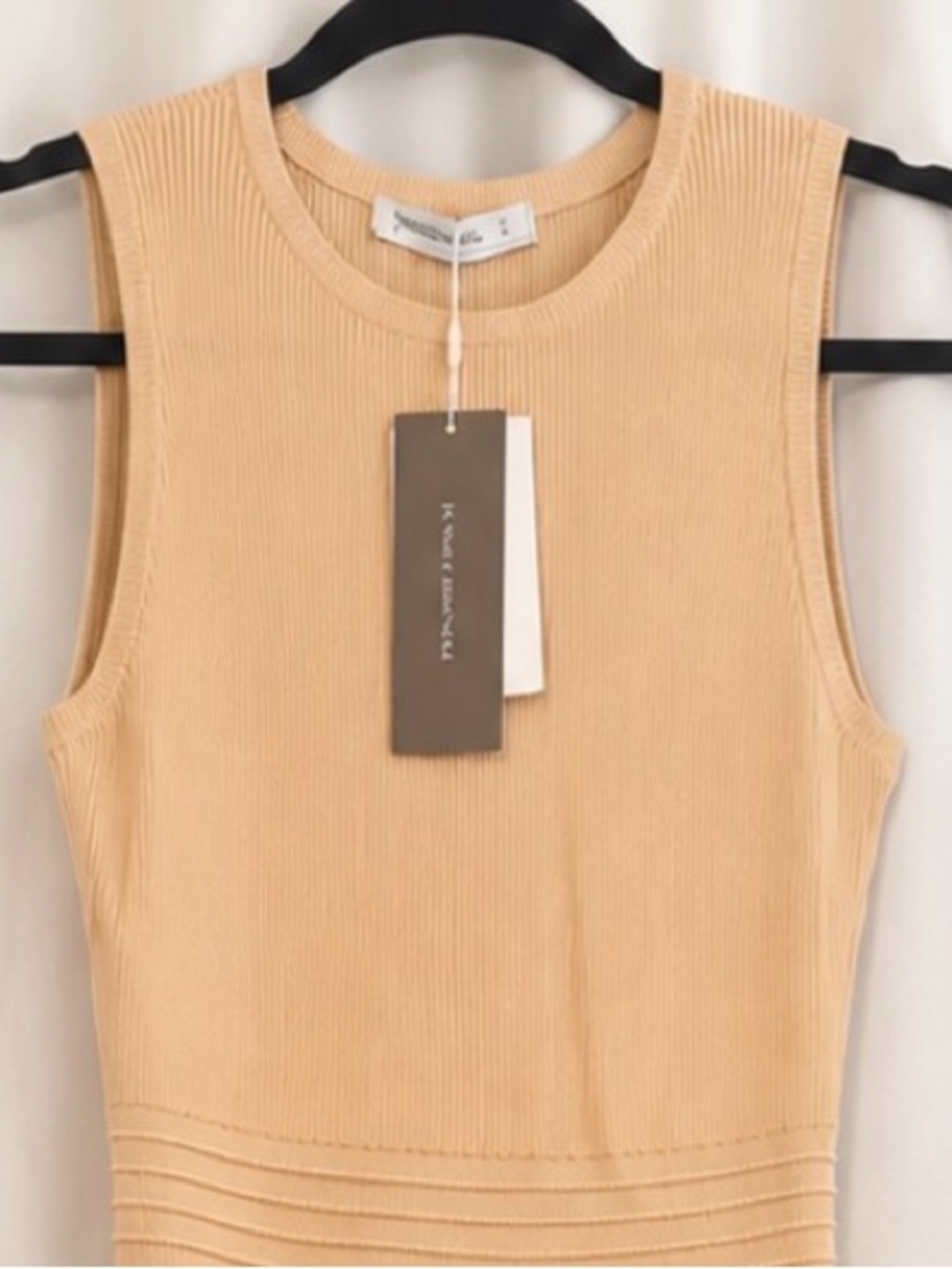 Sleeveless Pleated Maxi Dress in Beige